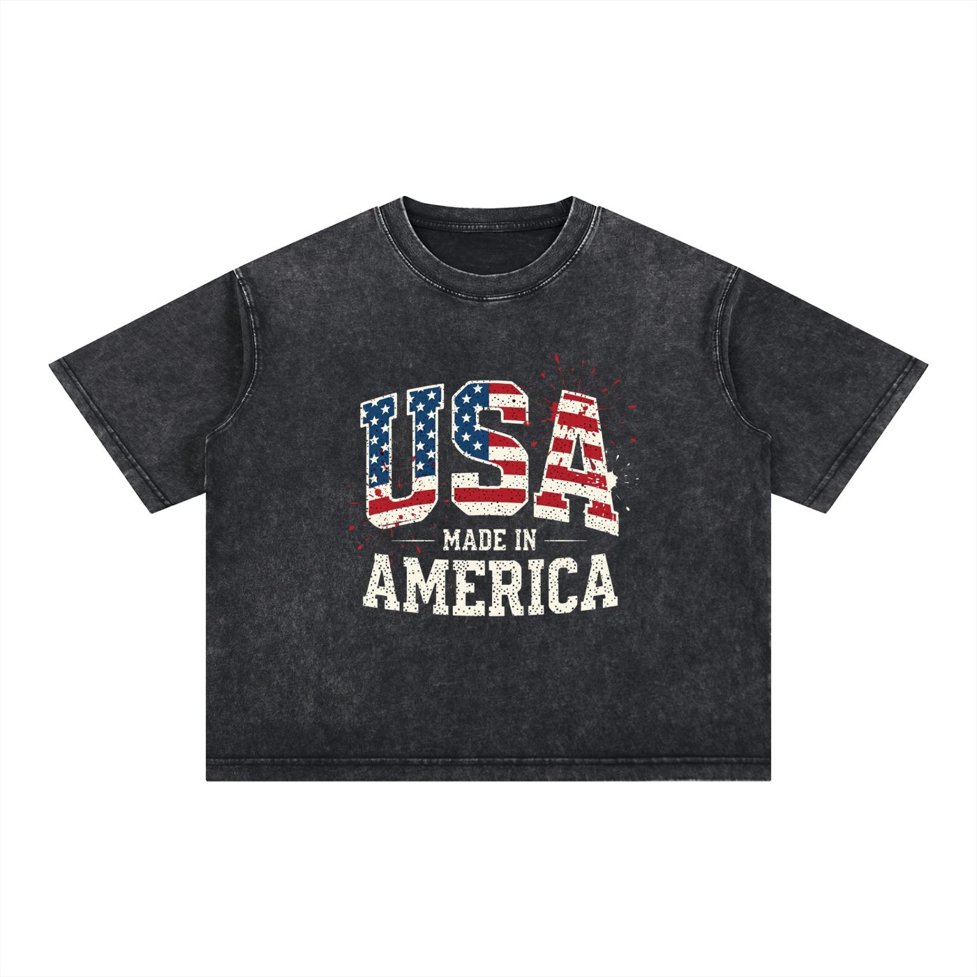 Mineral Wash Boxy Cotton T-Shirt