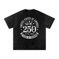 Snow Washed Oversized Cotton T-Shirt