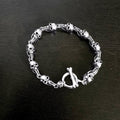 Retro and trendy skull bracelet
