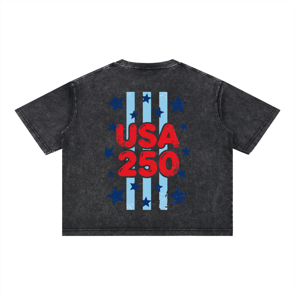 Mineral Wash Boxy Cotton T-Shirt